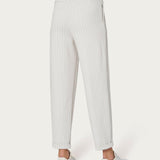 Pantalone carrot gessato con pinces