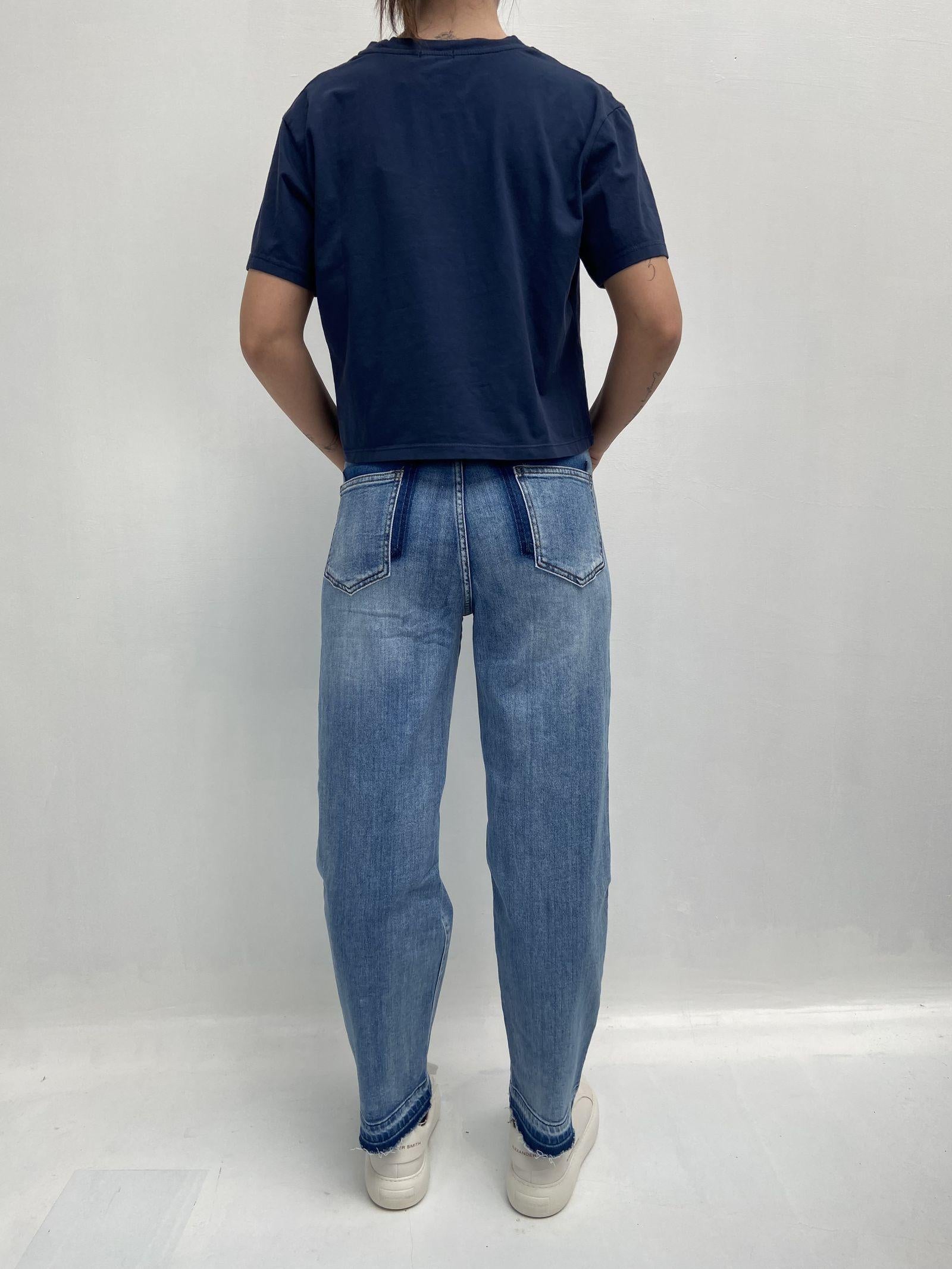 T-shirt con stampa A1252 BLU OFELIA 