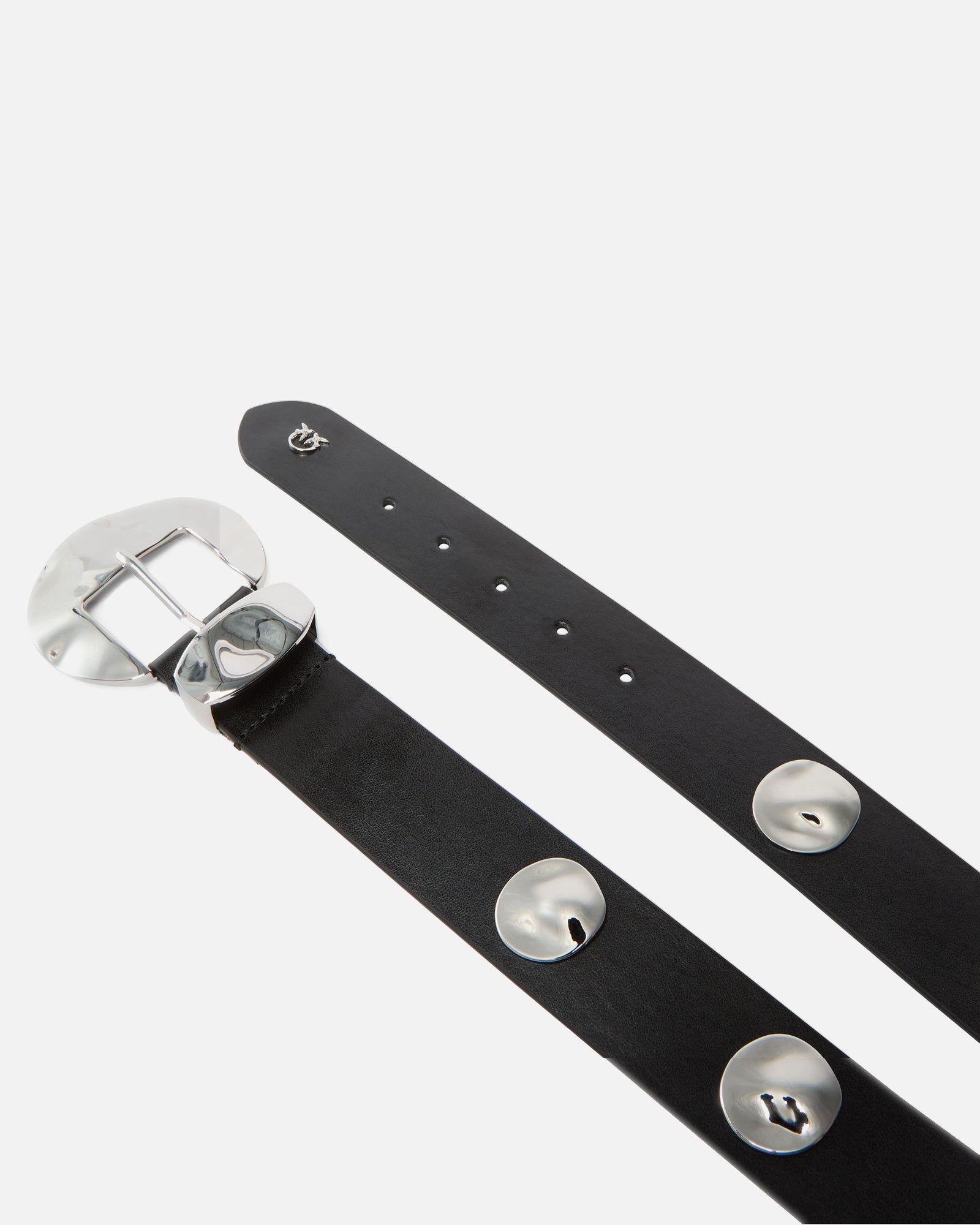 Cintura con borchie argento 105535A1AC Z99N PINKO 