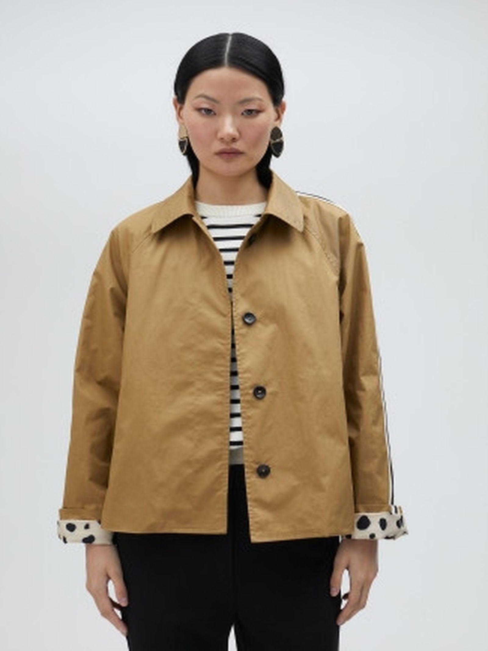 Trench corto con bande colorate MS2502012 052 MAITE 