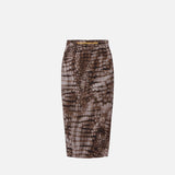 Gonna stampa alligatore - Elisabetta Franchi GO14961E2 644 ELISABETTA FRANCHI 