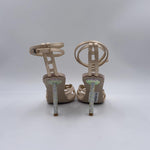 Sandalo tacco strass RG362 FUMO LUCIANO BARACHINI 