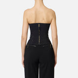 Top con dettagli zip TO03656E2 110 ELISABETTA FRANCHI 