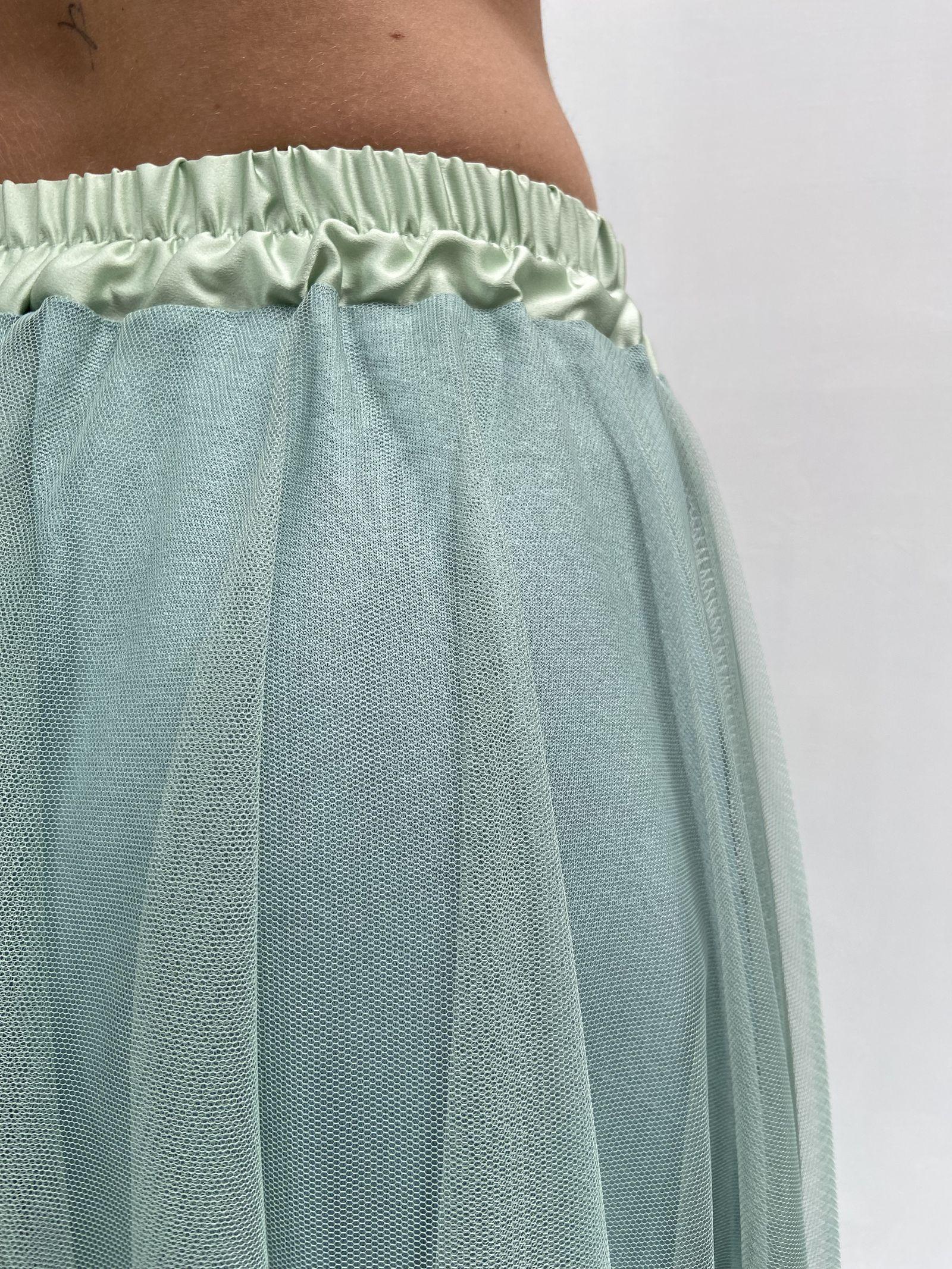 Gonna lunga in tulle MK04.015 ACQUAMARINA OFELIA 