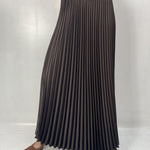 Gonna in raso plissè SK1183 MORO OFELIA 