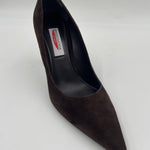 Dècolletè in pelle scamosciata 2470 MORO SPAZIO MODA 