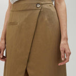 Gonna lunga con spacco centrale MS2508004 052 MAITE 
