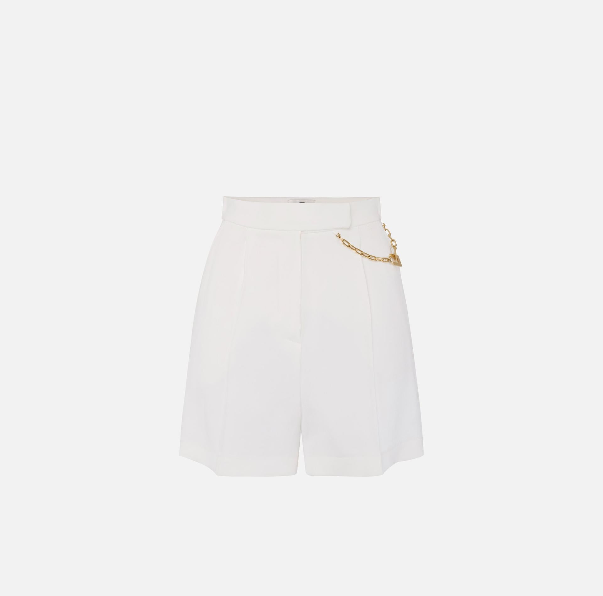 Shorts con charms - Elisabetta Franchi SH00561E2 360 ELISABETTA FRANCHI 