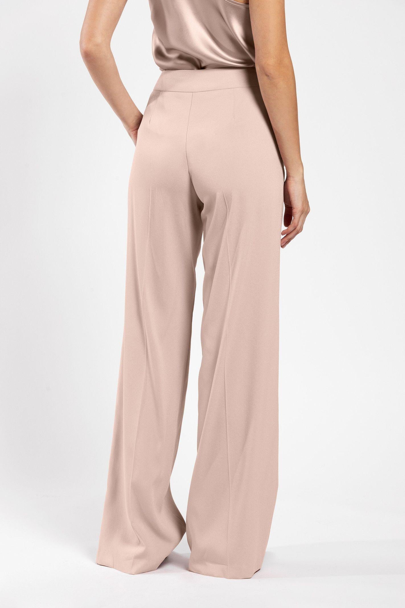 Pantalone largo in crepe di viscosa PEAB06D8 03 CARLA G. 