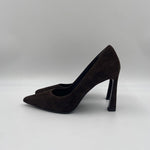 Dècolletè in pelle scamosciata 2470 MORO SPAZIO MODA 