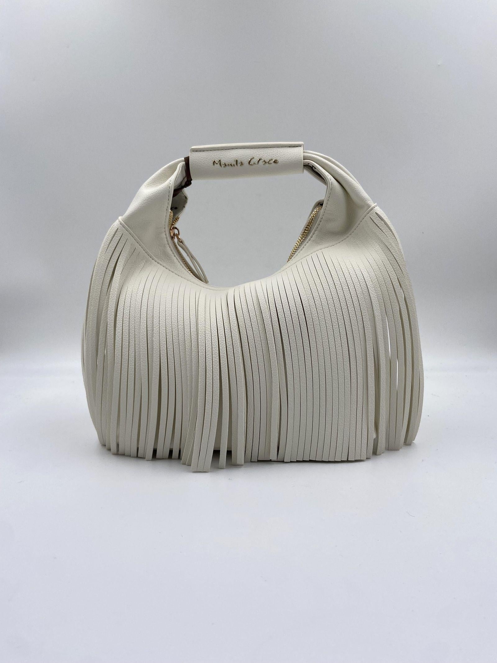 Borsa Hobo Mini frange - Manila Grace B825EU MA043 MANILA GRACE 