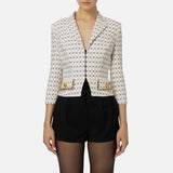 Giacca stampa rombo con catena GIS8546E2 E84 ELISABETTA FRANCHI 