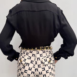 Camicia crop con charms - Elisabetta Franchi CA01931E2 110 ELISABETTA FRANCHI 