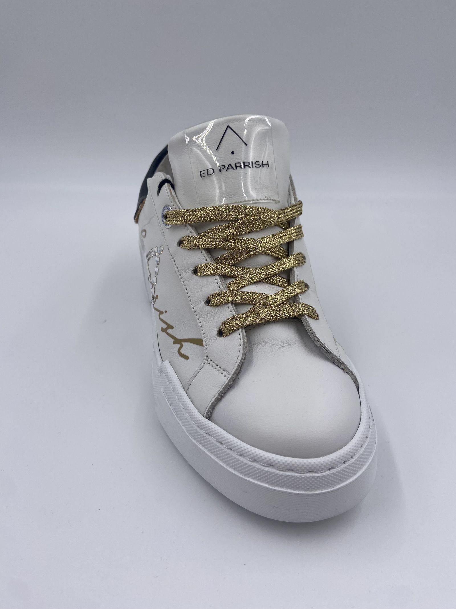 Sneakers con lacci oro FALD SG22 BIANCOORO ED PARRISH 