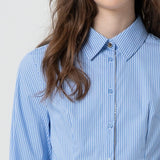 Camicia in popeline a righe
