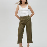 Pantalone con risvolto