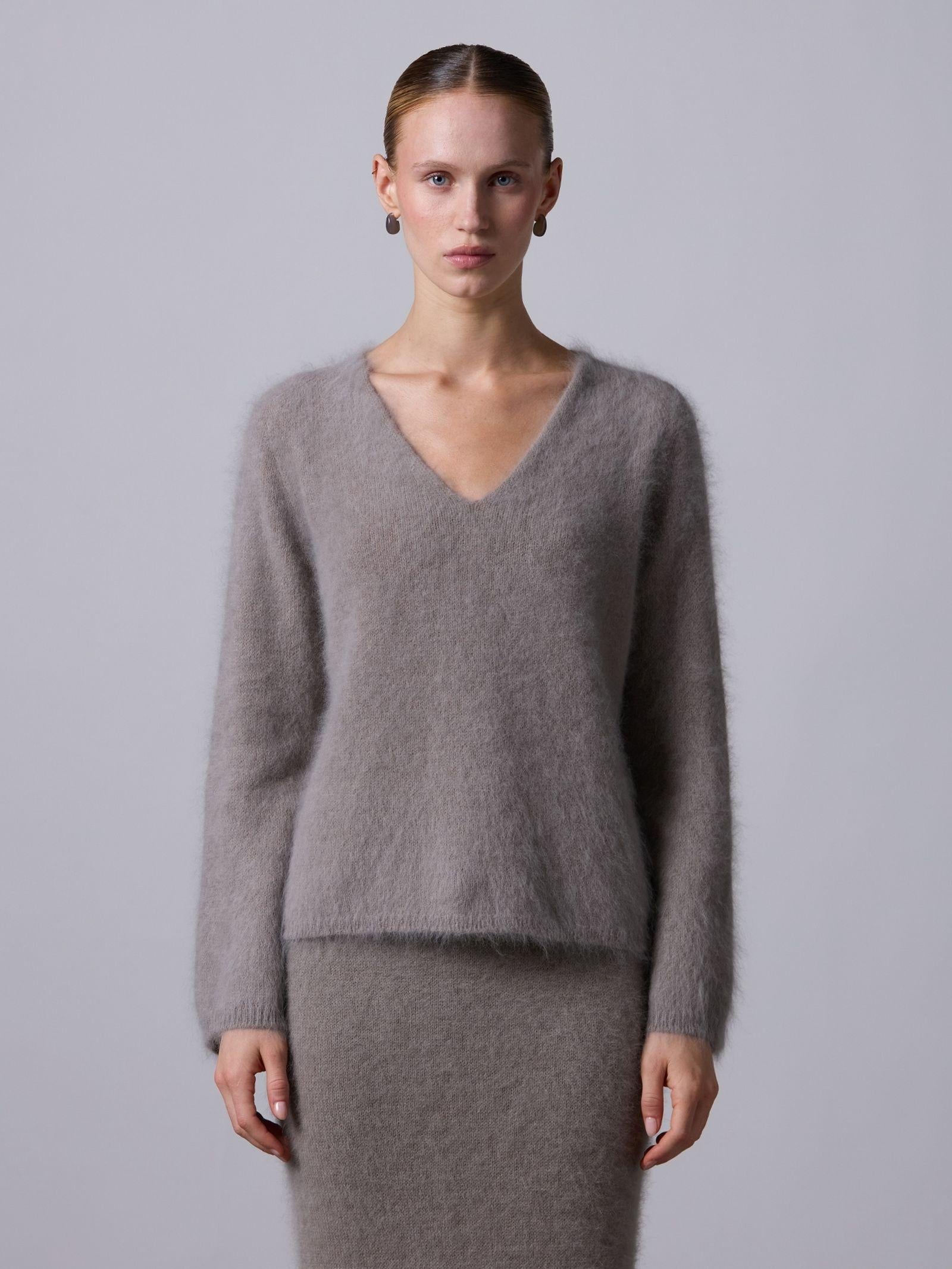 Maglia in lana angora 253F30102 F3029 ROBERTO COLLINA 