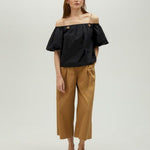 Pantalone cropped con elastico MS2514020 052 MAITE 