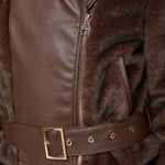 Giacca biker con cintura 521FD39004 3355 GAUDI' 