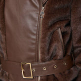 Giacca biker con cintura 521FD39004 3355 GAUDI' 