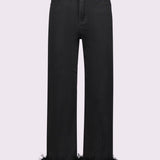 Jeans cropped con piume 521FD26007 00 GAUDI' 