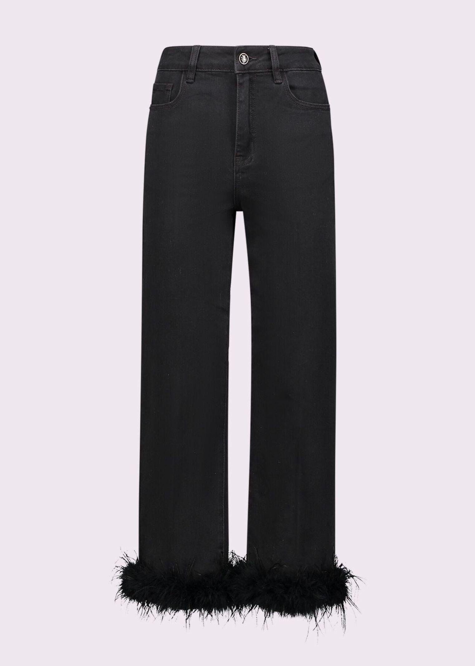 Jeans cropped con piume 521FD26007 00 GAUDI' 