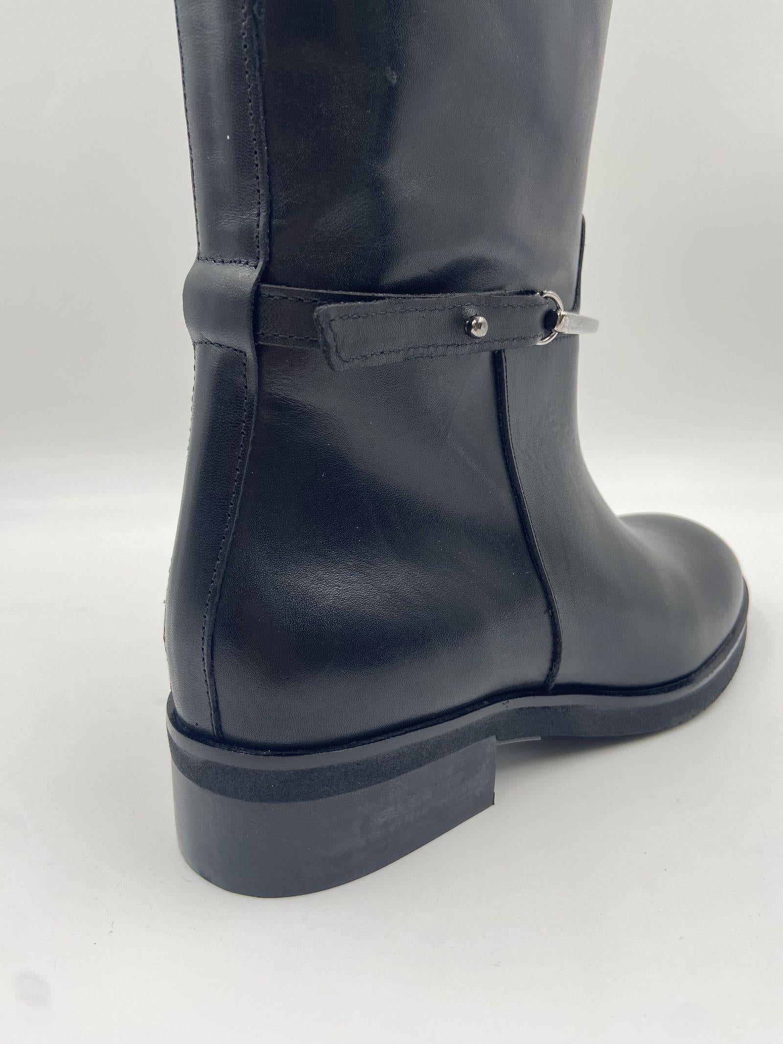 Stivale con dettaglio equestre 2904 NERO OFELIA 