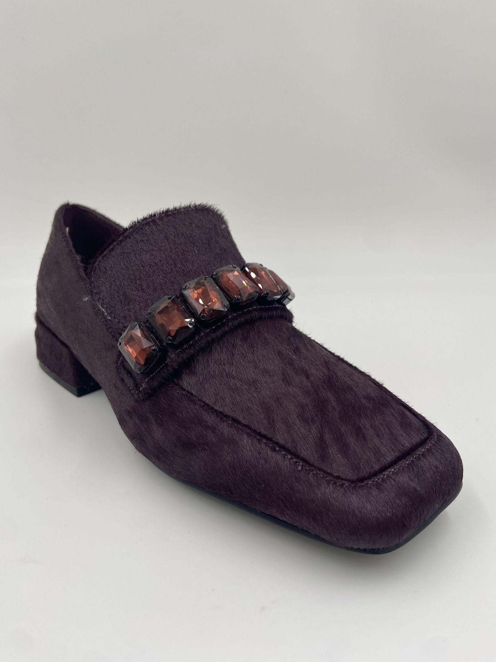 Mocassino in cavallino PJ602Y VIOLA JEANNOT 