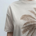 T-shirt con stampa TS301 BEIGE TOP-TEE 