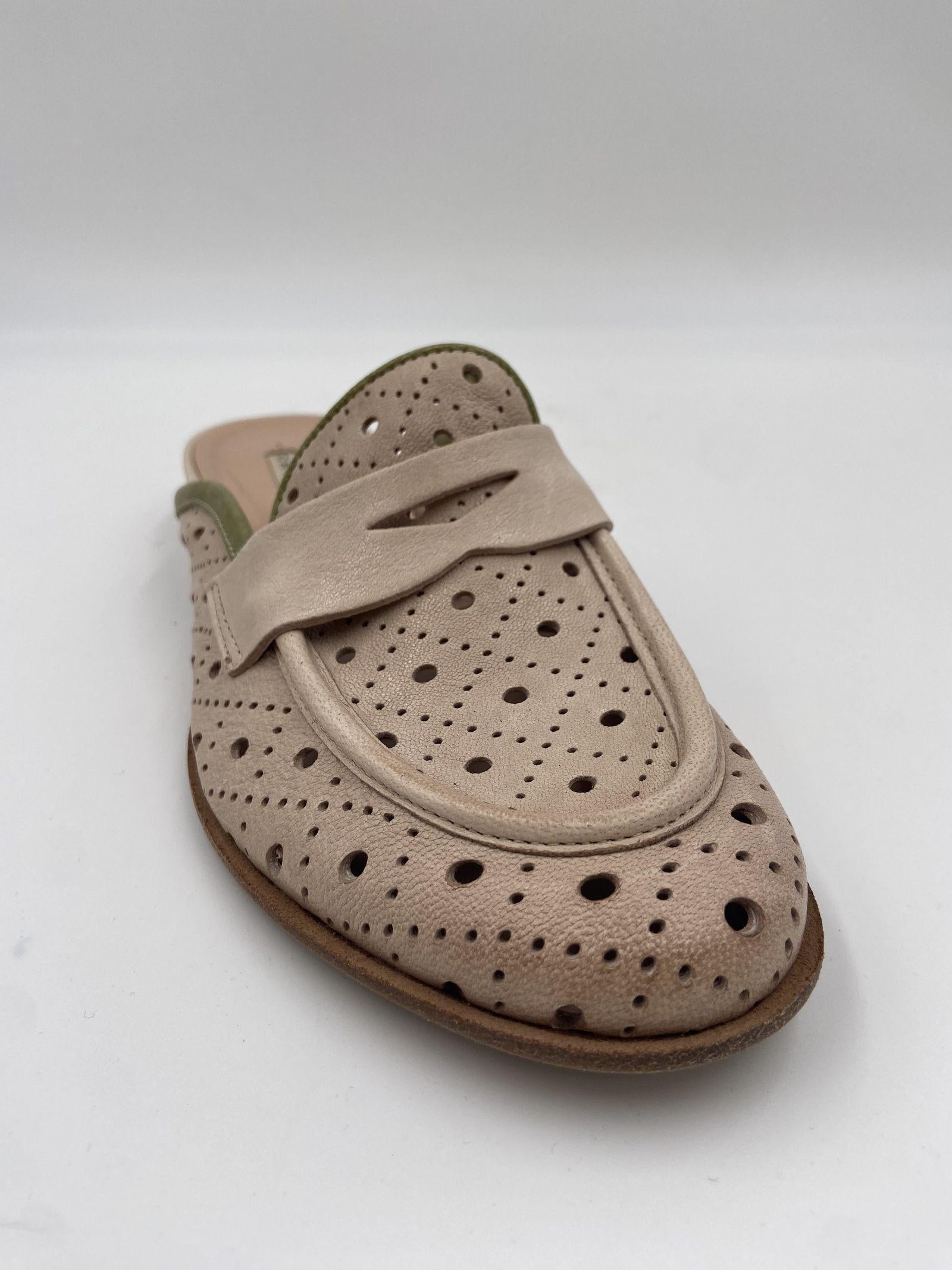 Sandalo traforato 612 BEIGE CHIARINI 