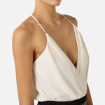 Body in georgette - Elisabetta Franchi BO01461E2 193 ELISABETTA FRANCHI 