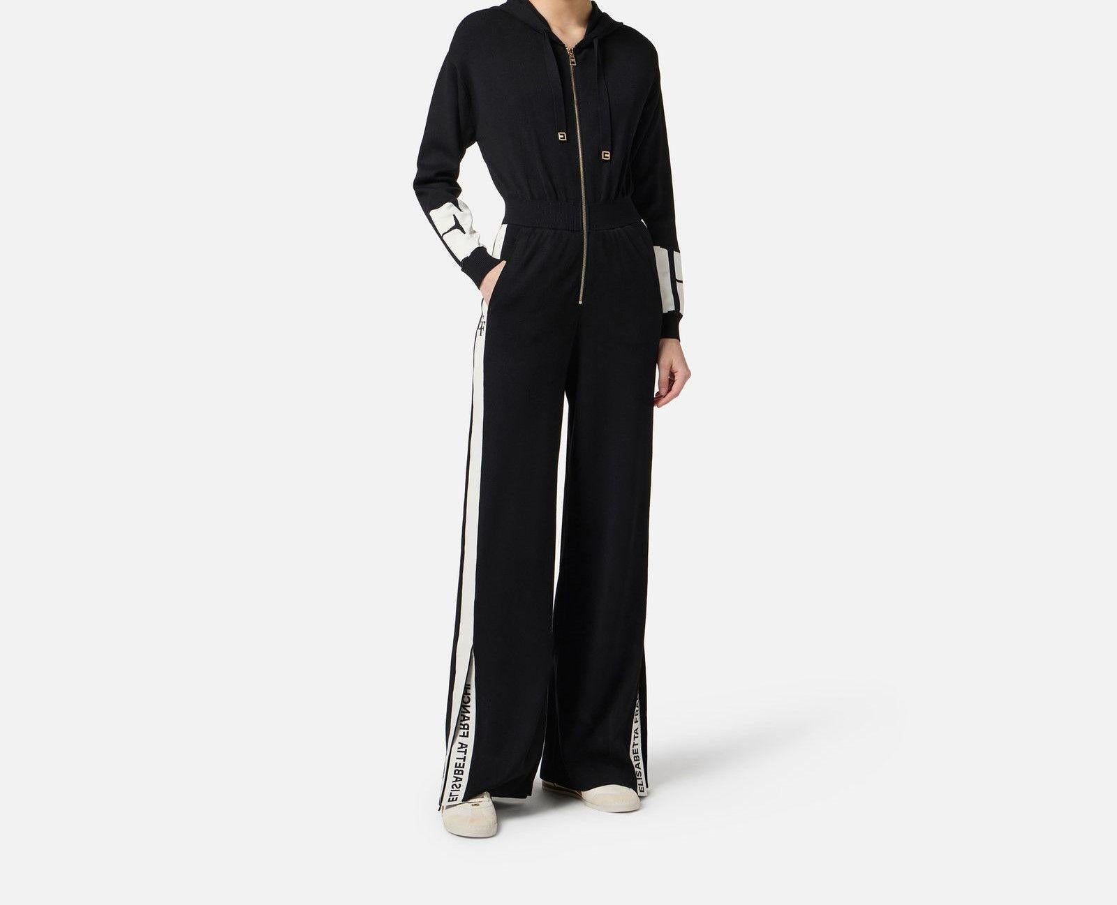 Tuta con bande lucide - Elisabetta Franchi KT61S56E2 EF3 ELISABETTA FRANCHI 