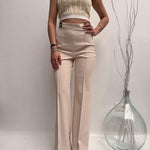 Pantalone con placca oro - Elisabetta Franchi PA00436E2 193 ELISABETTA FRANCHI 