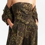 Top maculato EFW250123 VERDEKAKI ELEH 