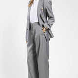 Pantalone largo in shantung