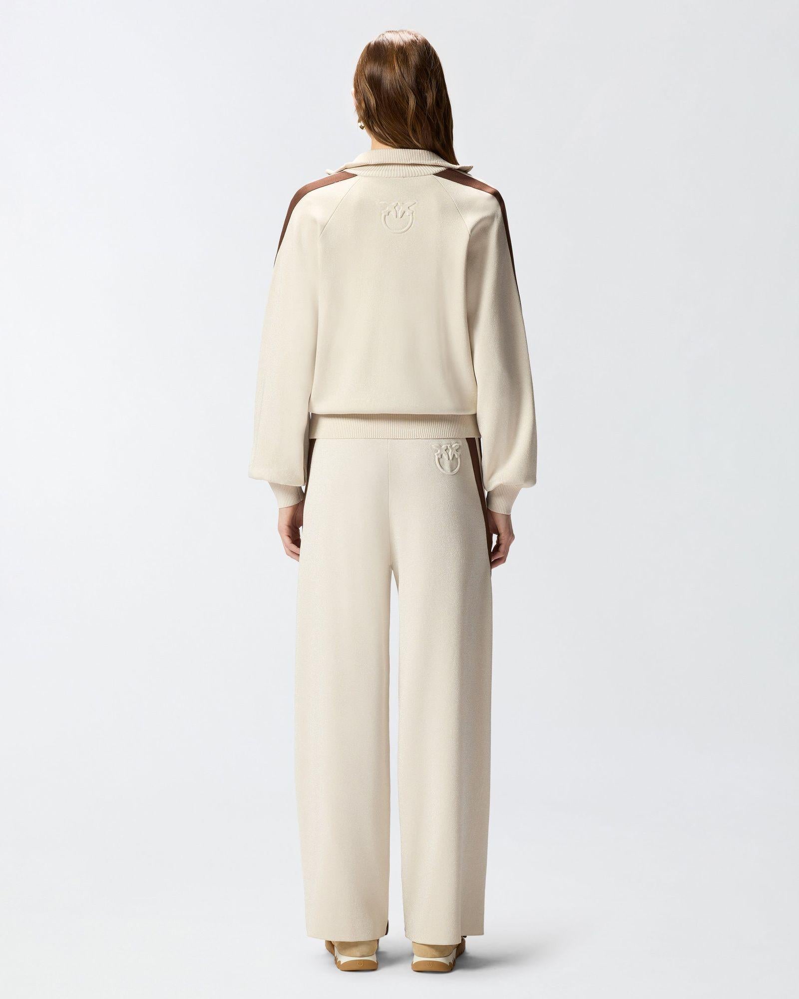 Felpa con zip 106336A34D C44 PINKO 