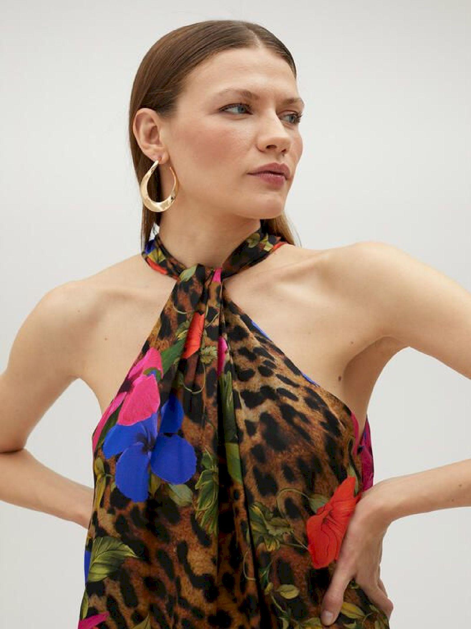 Abito stampa animalier MS2515033 352 MAITE 