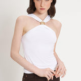 Maglia con passante oro - Carla G MOCO20D6 01 CARLA G. 
