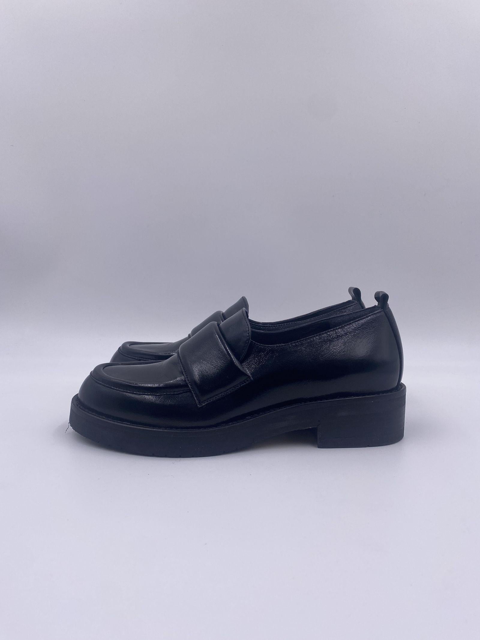 Mocassino pelle nera 216 NERO CHIARINI 