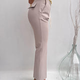 Pantalone con cintura intrecciata - Elisabetta Franchi PAT1641E2 155 ELISABETTA FRANCHI 
