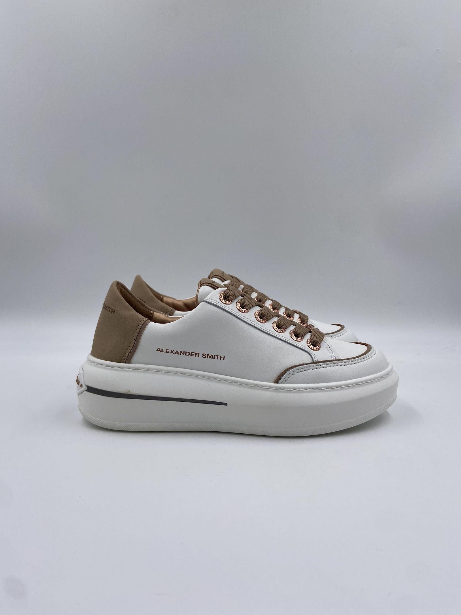 Sneakers Lancaster Woman Suede Beige ASBCLSW1752 WLN ALEXANDER SMITH 