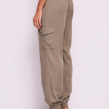 Pantalone cargo con coulisse