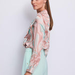 Camicia rouches satinata 511FD45004 51103801 GAUDI' 