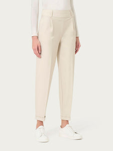 Pantalone carrot con pinces in tessuto Compact - Ragno