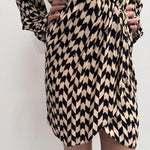 Abito stampa geometrica - Elisabetta Franchi AB38632E2 G80 ELISABETTA FRANCHI 