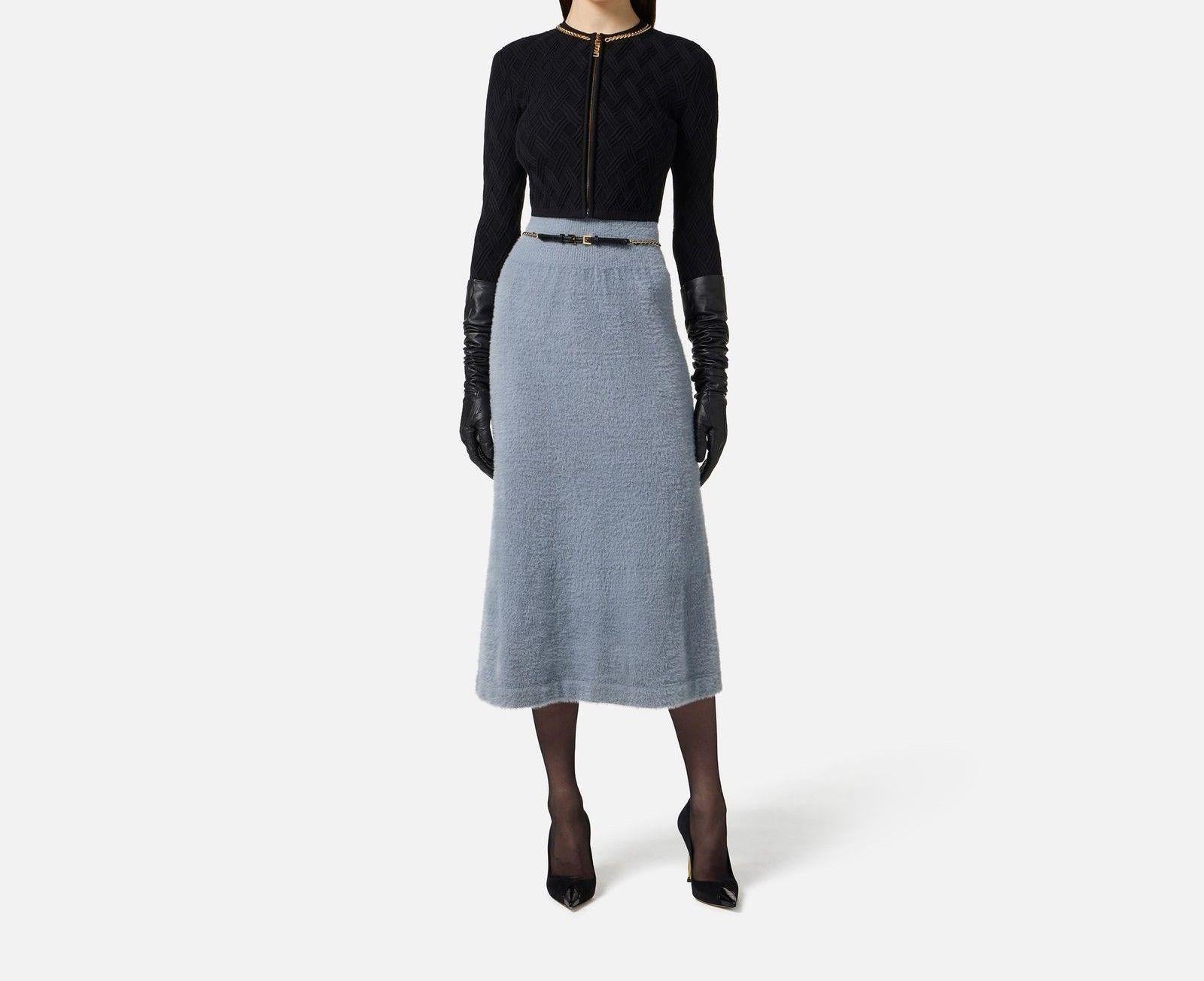 Cardigan con catena - Elisabetta Franchi MK29B56E2 110 ELISABETTA FRANCHI 