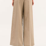 Pantalone gessato con pence