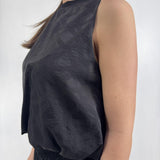 Top jaquard smanicato - Eleh SS260023 NERO ELEH 
