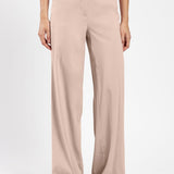 Pantalone largo in crepe di viscosa