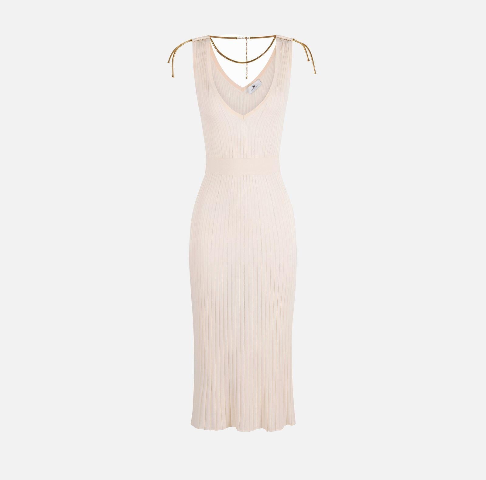 Abito in maglia à jour - Elisabetta Franchi AM18S61E2 193 ELISABETTA FRANCHI 